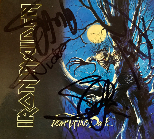  Edición limitada CD disco de platino  Iron Maiden   miedo de la oscuridad 