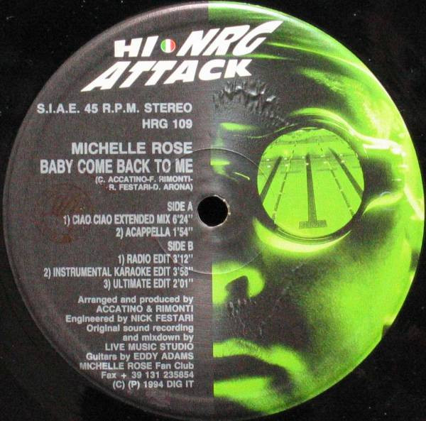 télécharger l'album Download Michelle Rose - Baby come back to me album