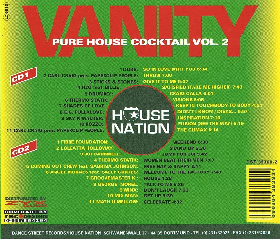 last ned album Various - Vanity Pure House Cocktail