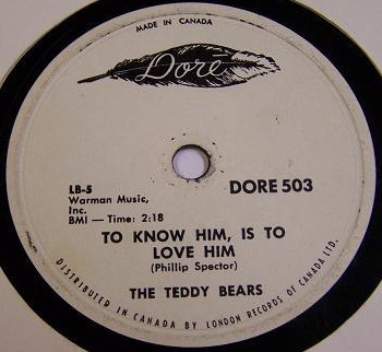 The Teddy Bears = テディ・ベアーズ – To Know Him, Is To Love Him 