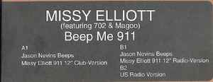 Missy Elliott - Beep Me 911 album cover