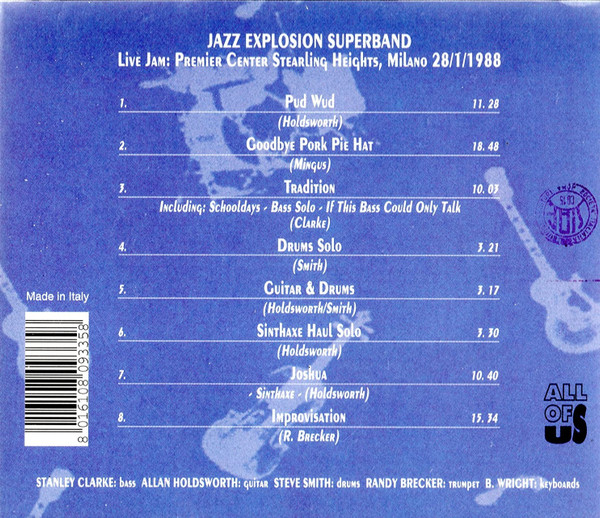 Jazz Explosion Superband, Stanley Clarke, Allan Holdsworth, Steve