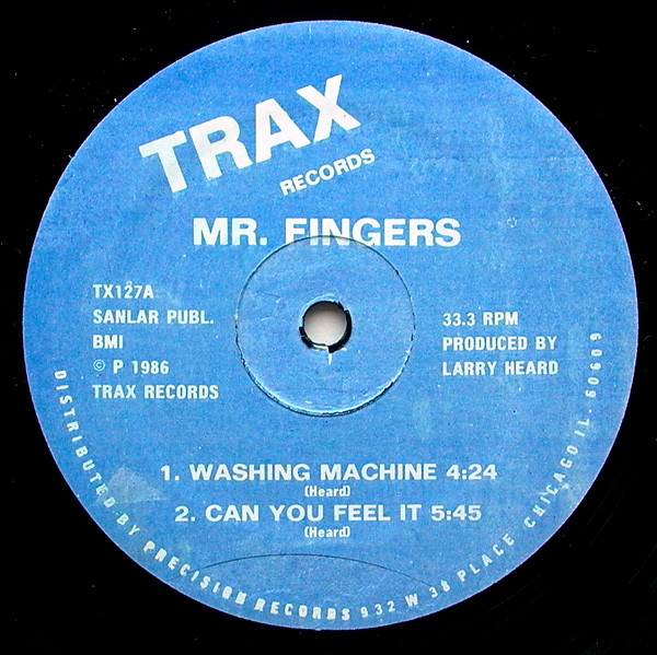 Mr. Fingers – Washing Machine / Can You Feel It (1986, Red Labels 