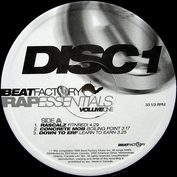 BeatFactory Rap Essentials Volume 1 (1996, CD) - Discogs