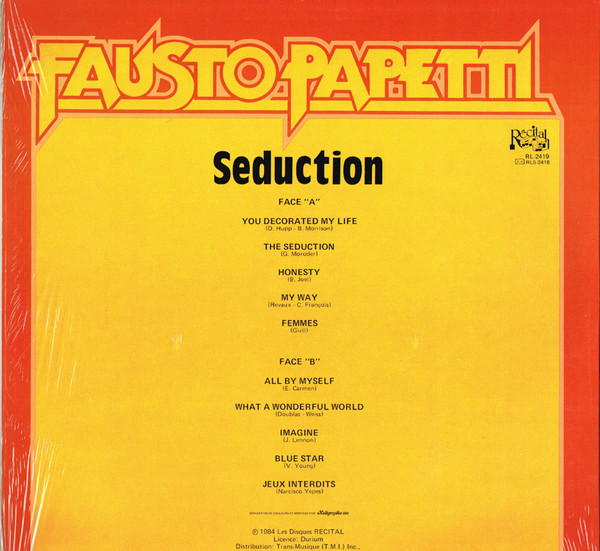 Fausto Papetti - Seduction | Récital (RL-2419) - 2