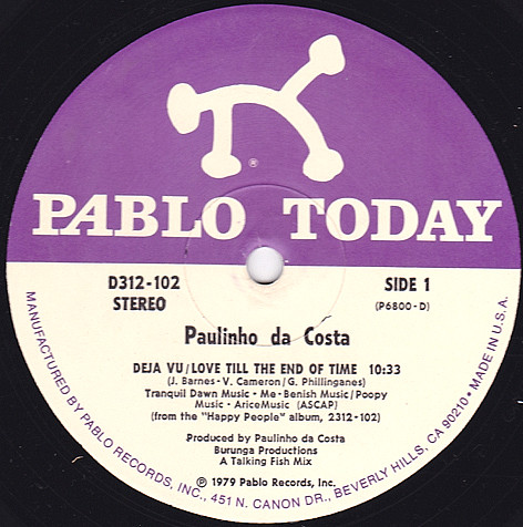 Paulinho Da Costa – Deja Vu (1979, Vinyl) - Discogs