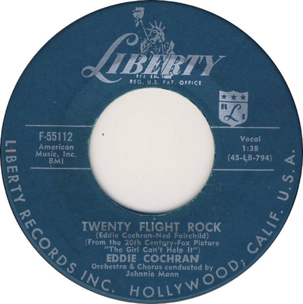 Eddie Cochran – Twenty Flight Rock (1957, Vinyl) - Discogs