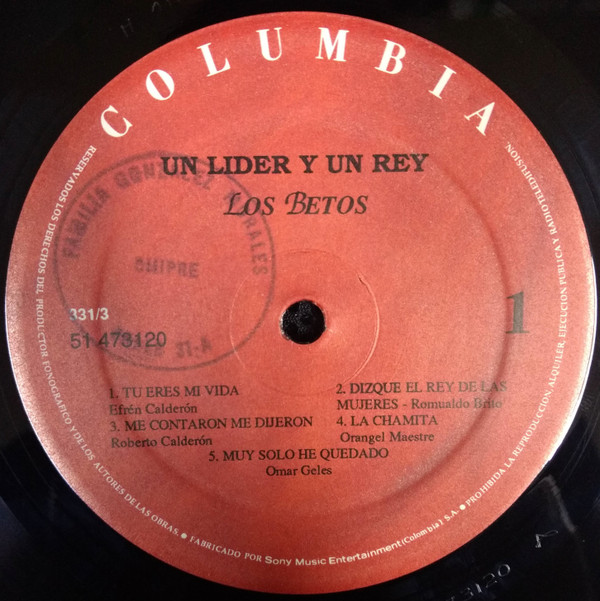 descargar álbum Los Betos - Un Lider Y Un Rey