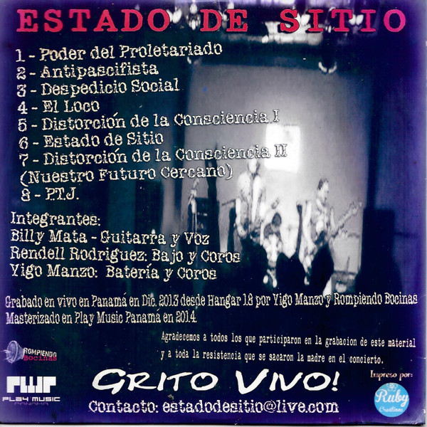 Album herunterladen Estado De Sitio - Grito Vivo