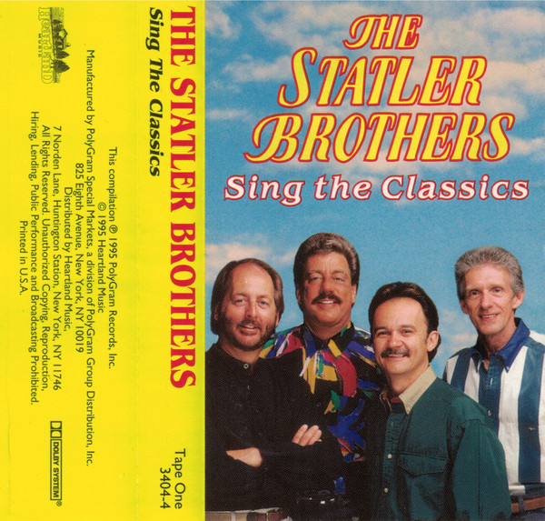 The Statler Brothers – Sing The Classics (1995, CD) - Discogs