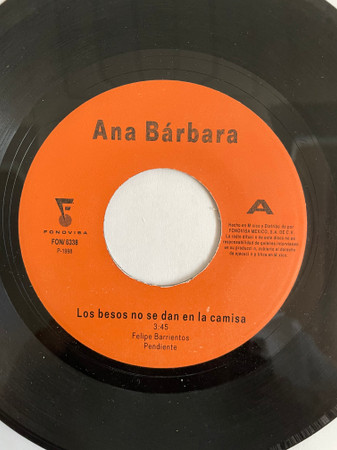 Ana Bárbara – Los Besos No Se Dan En La Camisa (1998, Vinyl) - Discogs