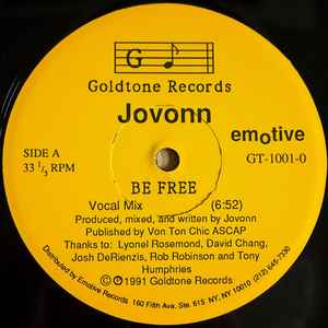 Be Free - Jovonn