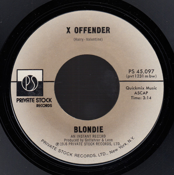 Blondie – X Offender / Man Overboard (1977, Vinyl) - Discogs