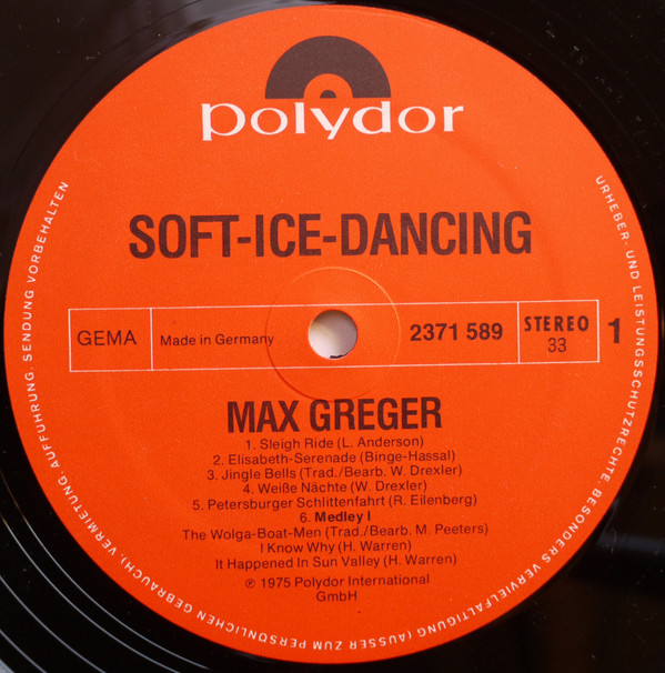 descargar álbum Max Greger - Soft Ice Dancing