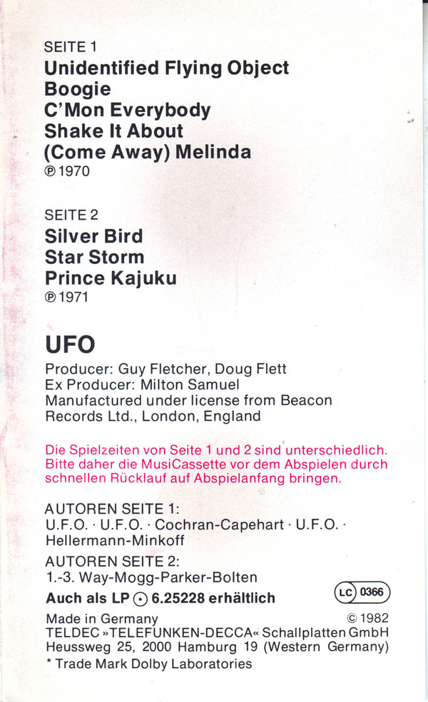 last ned album UFO - Die Weisse Serie