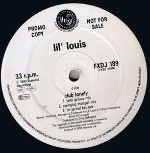 Lil' Louis – Club Lonely (1992, Vinyl) - Discogs