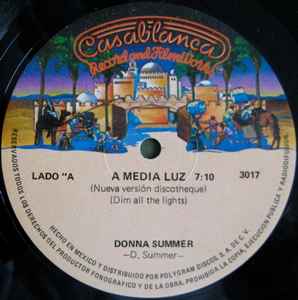 Donna Summer - A Media Luz = Dim All The Lights album cover