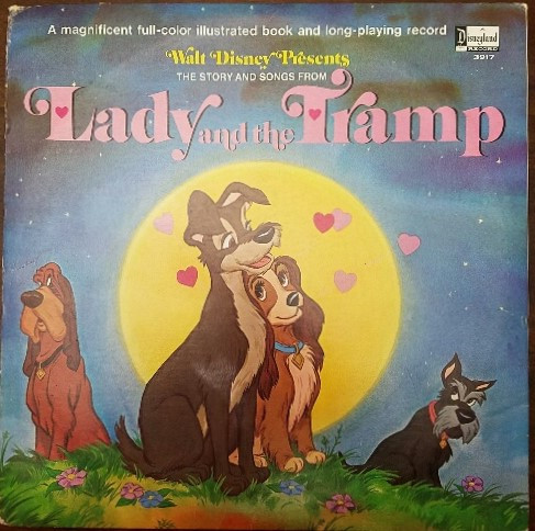 Walt Disney's Lady And The Tramp The Story And Songs Vinyl Record LP 3917  1969