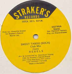 The Rebles - Sweet Taboo album cover