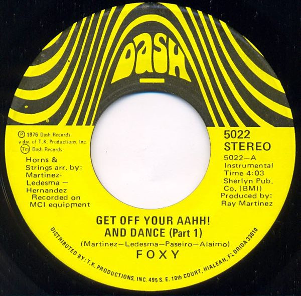 Foxy – Get Off Your Aahh! And Dance (1976, Vinyl) - Discogs