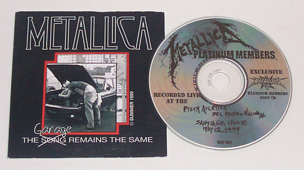 Metallica – The Garage Remains The Same (2000, CD) - Discogs