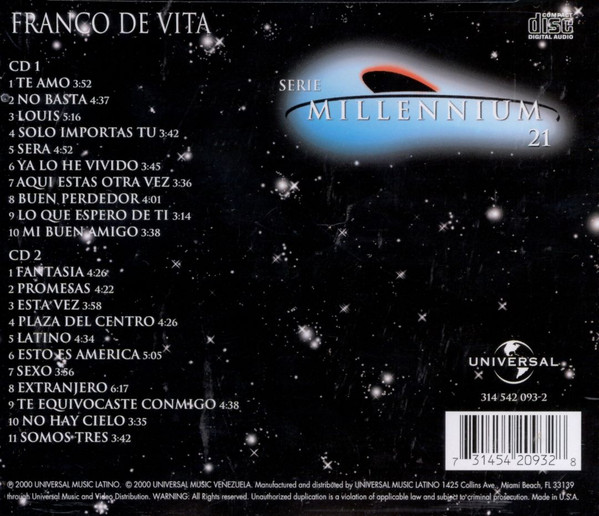 Album herunterladen Franco De Vita - Serie Millennium 21