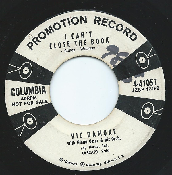 ladda ner album Vic Damone With Glenn Osser And His Orchestra - Junior Miss I Cant Close The Book