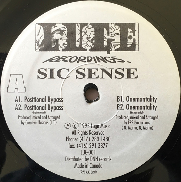 Sic Sense – Positional Bypass / Onemantality (1995, Vinyl) - Discogs