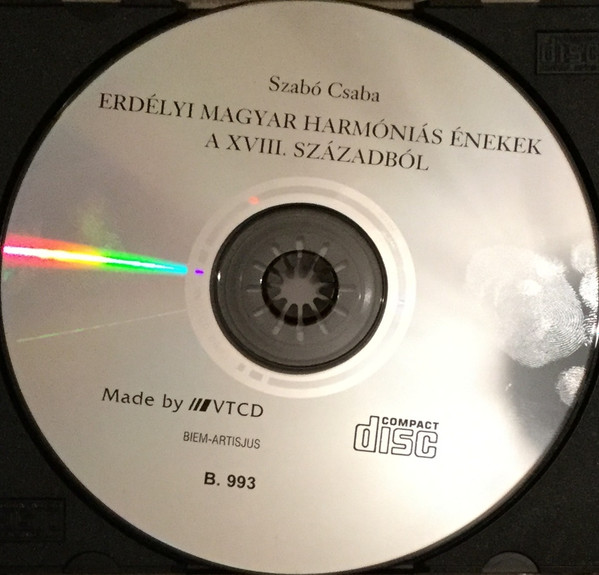 lataa albumi Szabó Csaba - Erdélyi Magyar Harmóniás Énekek A XVIII Századból