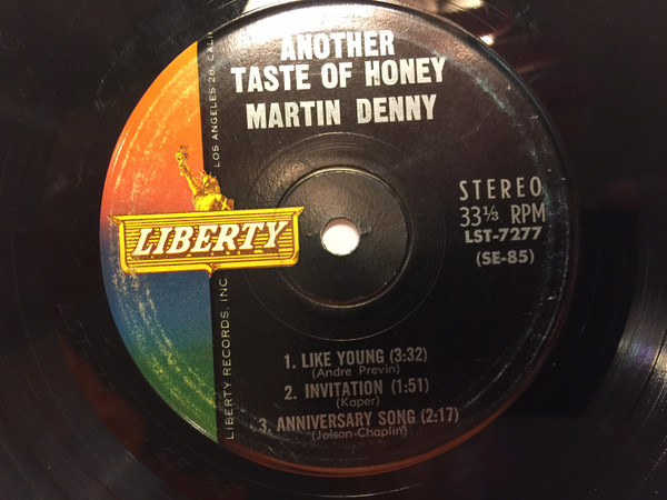 A58 Martin Denny: A Taste Of Honey, 1962 Liberty Records LST-7237