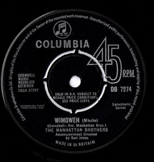 The Manhattan Brothers – Wimoweh (Mbube) (1964, Vinyl) - Discogs