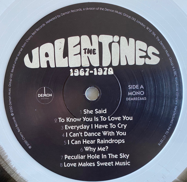 The Valentines - 1967-1970 | Demon Records (DEMREC665) - 4