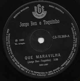 Jorge Ben - Que Maravilha album cover