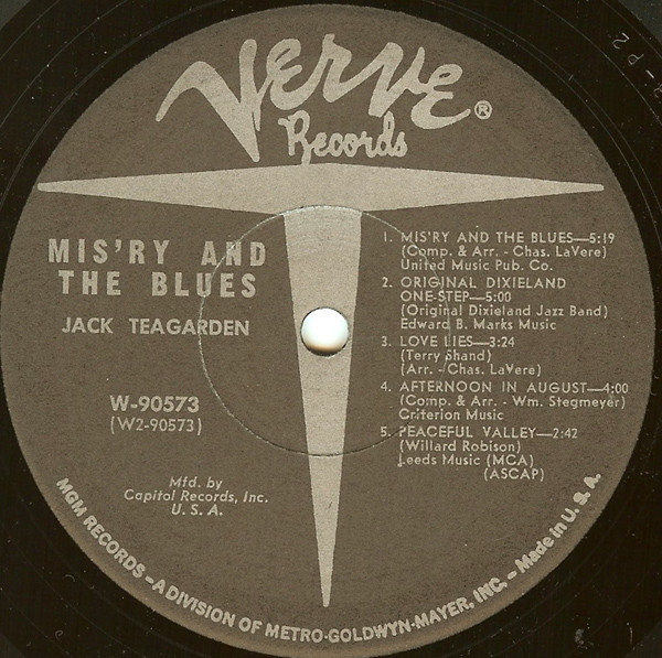 lataa albumi Jack Teagarden - Misry And The Blues