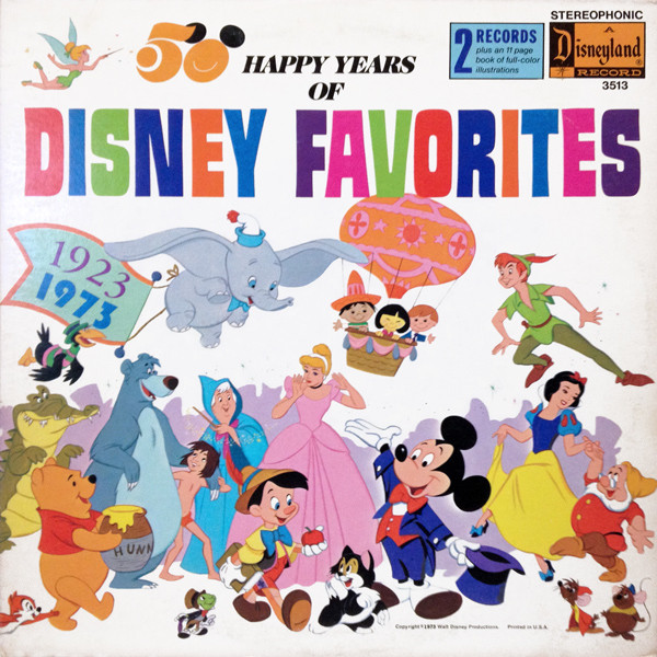 50 Happy Years Of Disney Favorites (1923-1973) (1973, Gatefold 