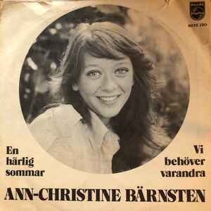 Ann-Christine Bärnsten - En Härlig Sommar / Vi Behöver Varandra album cover