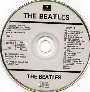 The Beatles – The Beatles (1992, CD) - Discogs