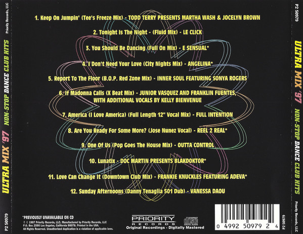 télécharger l'album Various - Ultra Mix 97 Non Stop Dance Club Hits