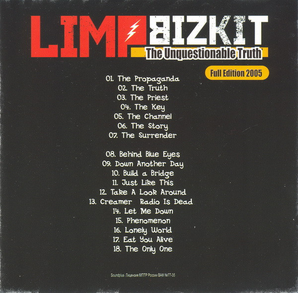 baixar álbum Download Limp Bizkit - The Unquestionable Truth Full Edition 2005 album