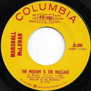 Marshall McLuhan - The Medium Is The Massage album cover