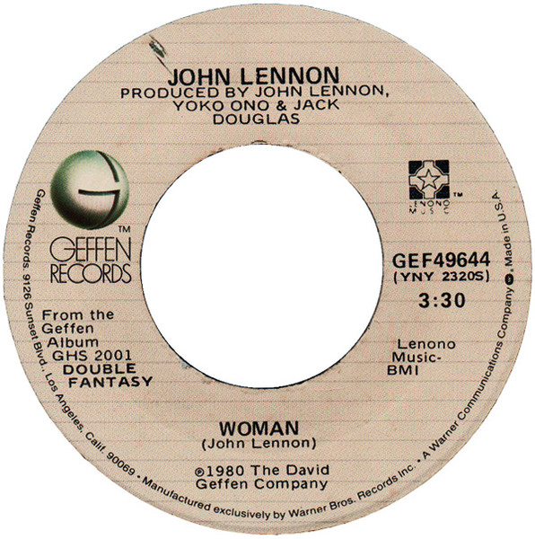 JOHN LENNON - Woman - RECORD SLEEVE ONLY (45RPM 7”) (AA9) $26.94