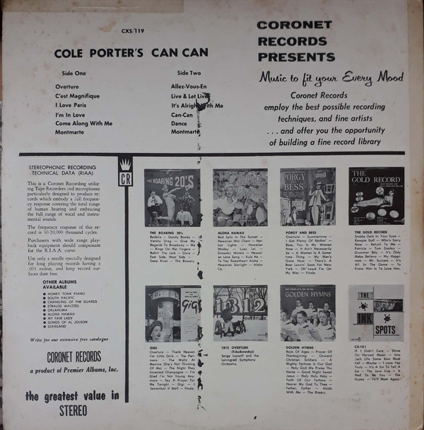 télécharger l'album Cole Porter - Can Can