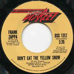 Frank Zappa - Don't Eat The Yellow Snow / Cosmik Debris album cover