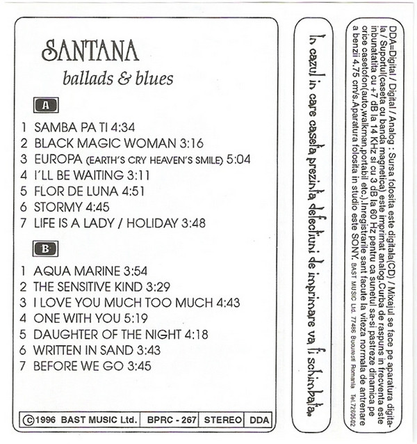 ladda ner album Santana - Ballads Blues