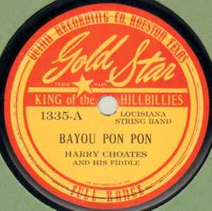 Harry Choates - Bayou Pon Pon / Lawtell Waltz album cover