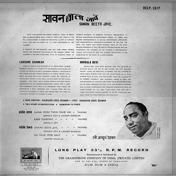 baixar álbum Lakshmi Shankar And Nirmala Devi - Sawan Beeta Jaye