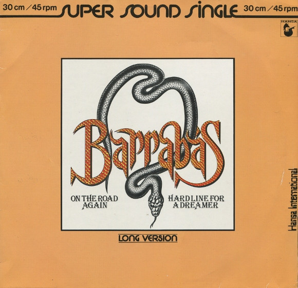 Barrabas – On The Road Again (Long Version) (1981, Super Sound Single ...