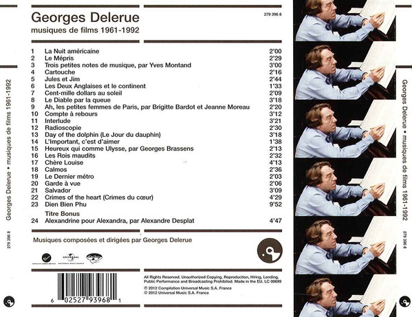lataa albumi Georges Delerue - Musiques De Films 1961 1992
