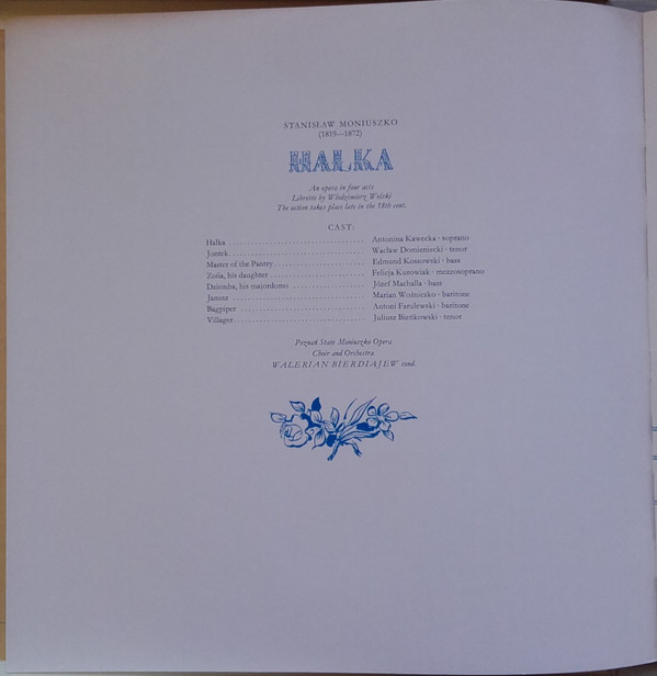télécharger l'album Stanisław Moniuszko, Walerian Bierdiajew, Poznan State Moniuszko Opera Choir And Orchestra - Halka Opera In Four Acts