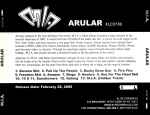 Cover of Arular, 2005-02-22, CD